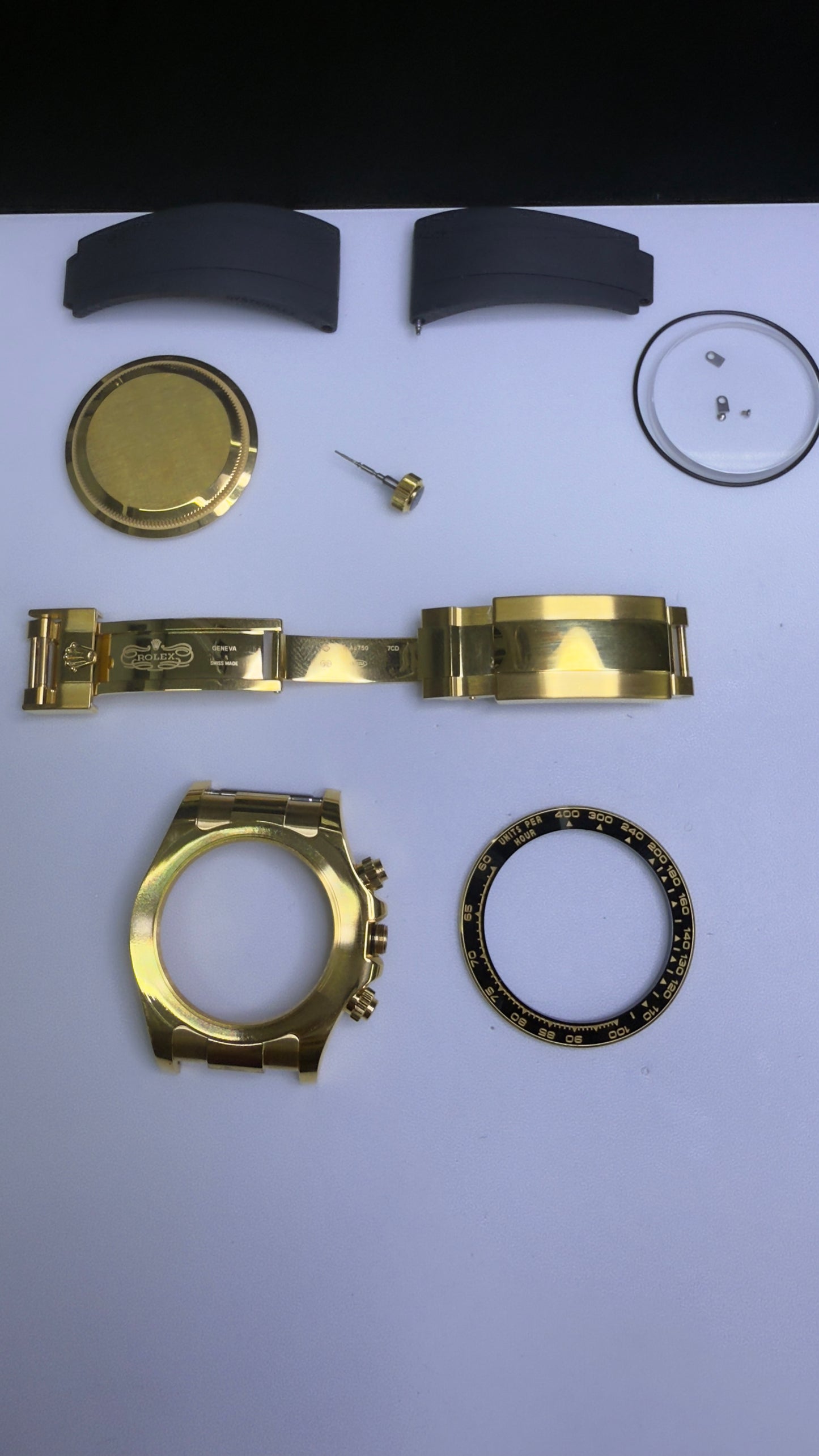 YELLOW AND ROSE GOLD Watch Plating Service for OF watch