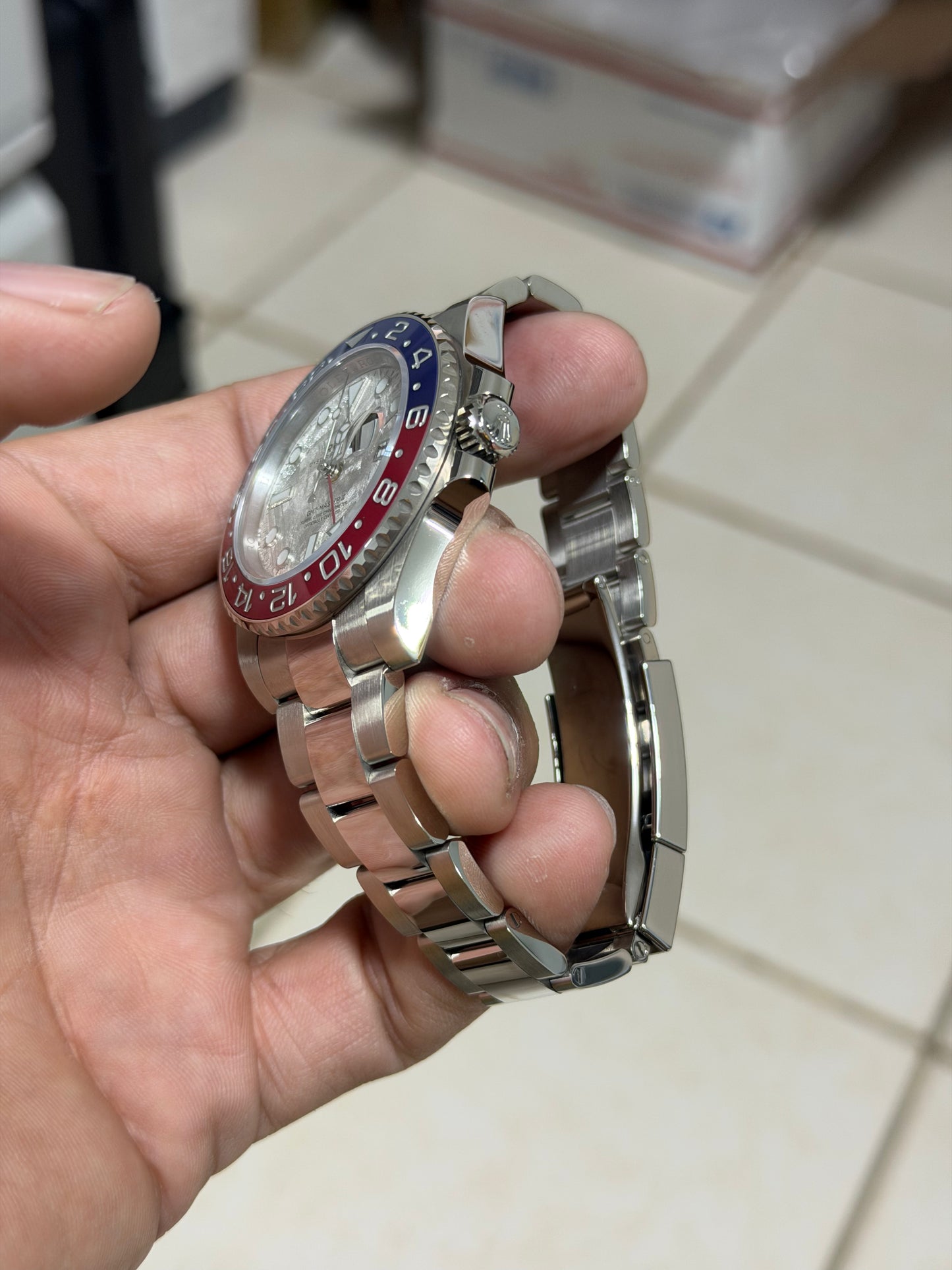 WHITE GOLD WATCH PLATING